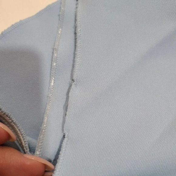 Zara Women's Cold Shoulder Ruffle Skater Mini Dress‎ Fit and Flare Blue Small - Picture 10 of 12